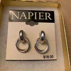 Silver Earrings by Napier